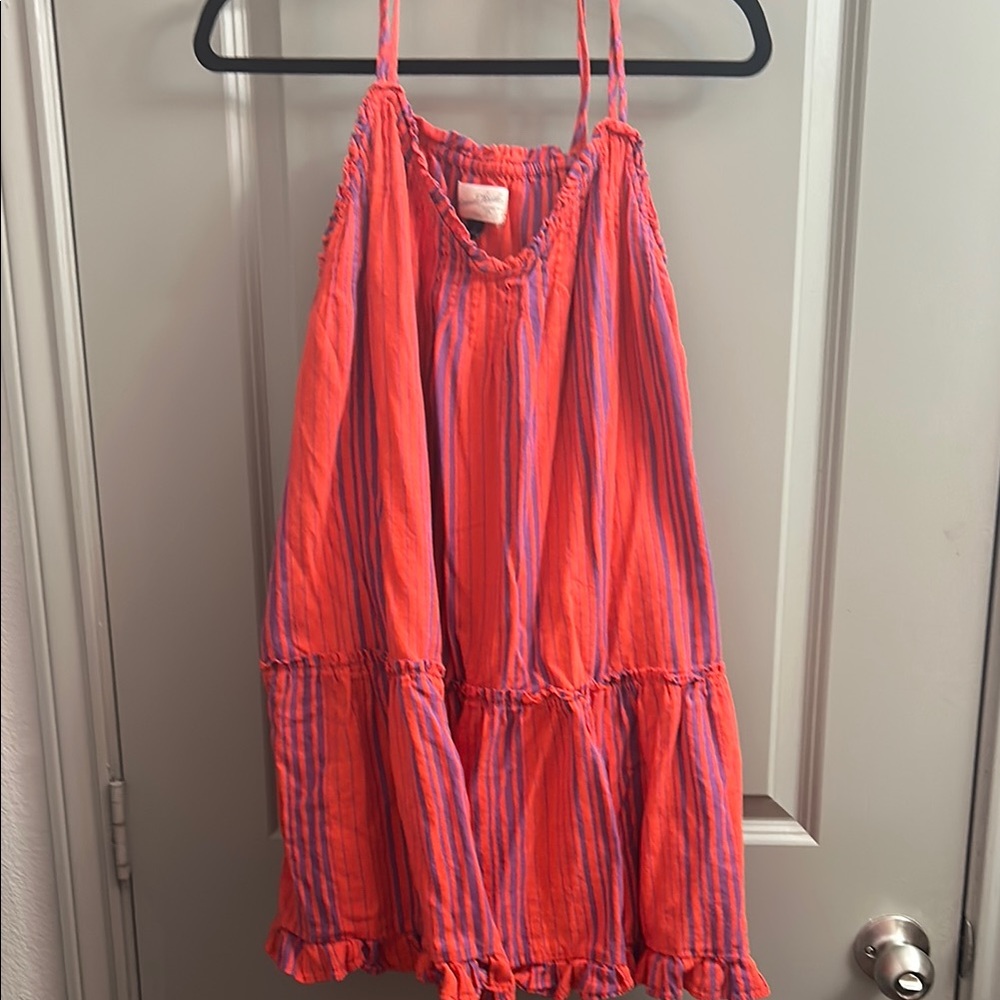 Vibrant Striped Sleeveless Dress